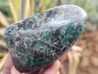 Polished Emerald Mica In Matrix Standing Free Forms x 4 From Mutoko, Zimbabwe - Toprock Gemstones and Minerals 