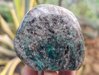 Polished Emerald Mica In Matrix Standing Free Forms x 4 From Mutoko, Zimbabwe - Toprock Gemstones and Minerals 