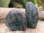 Polished Emerald Mica In Matrix Standing Free Forms x 4 From Mutoko, Zimbabwe - Toprock Gemstones and Minerals 