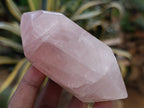 Polished Double Terminated Rose Quartz Points x 6 From Ambatondrazaka, Madagascar - Toprock Gemstones and Minerals 