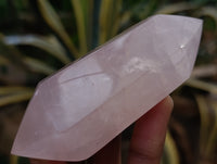 Polished Double Terminated Rose Quartz Points x 6 From Ambatondrazaka, Madagascar