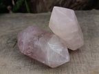 Polished Double Terminated Rose Quartz Points x 6 From Ambatondrazaka, Madagascar - Toprock Gemstones and Minerals 