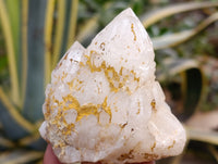 Natural White Quartz Clusters x 9 From Madagascar