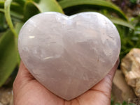 Polished Pink Pearl Girasol Quartz Hearts x 3 From Ambatondrazaka, Madagascar