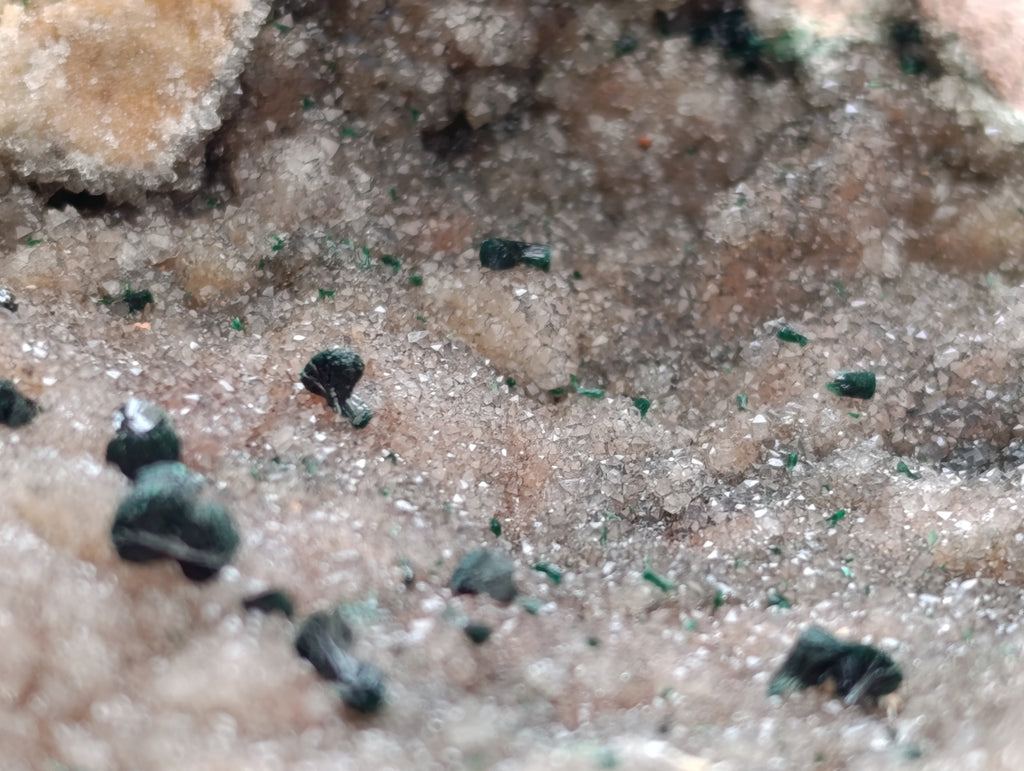 Natural Ball Malachite On Dolomite Matrix Specimens x 3 From Kambove, Congo - Toprock Gemstones and Minerals 