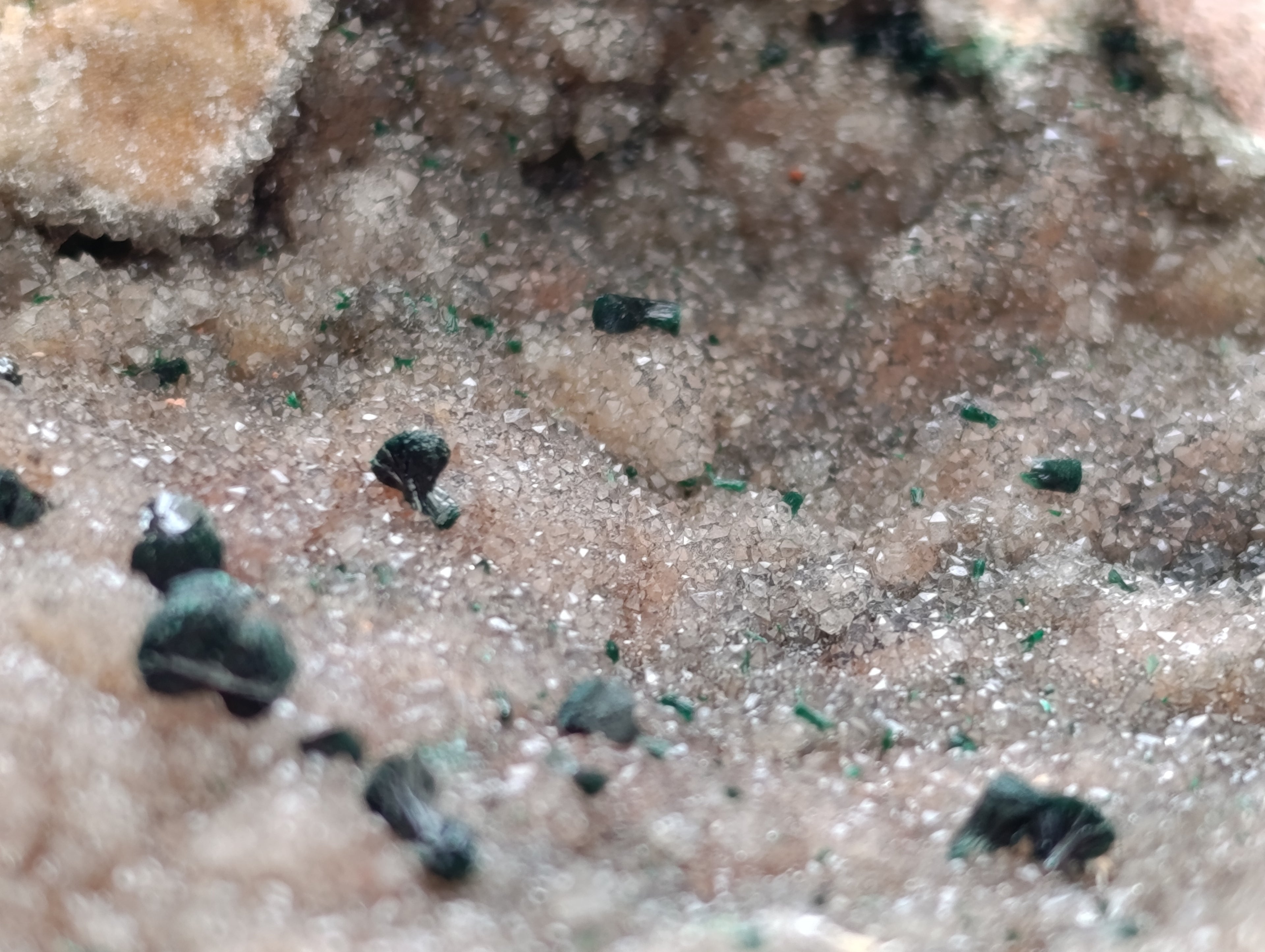 Natural Ball Malachite On Dolomite Matrix Specimens x 3 From Kambove, Congo - Toprock Gemstones and Minerals 