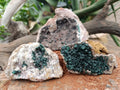 Natural Ball Malachite On Dolomite Matrix Specimens x 3 From Kambove, Congo - Toprock Gemstones and Minerals 