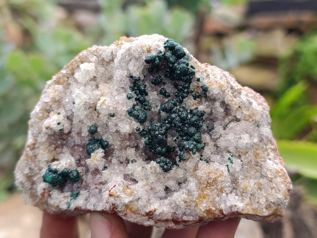 Natural Ball Malachite On Dolomite Matrix Specimens x 3 From Kambove, Congo - Toprock Gemstones and Minerals 