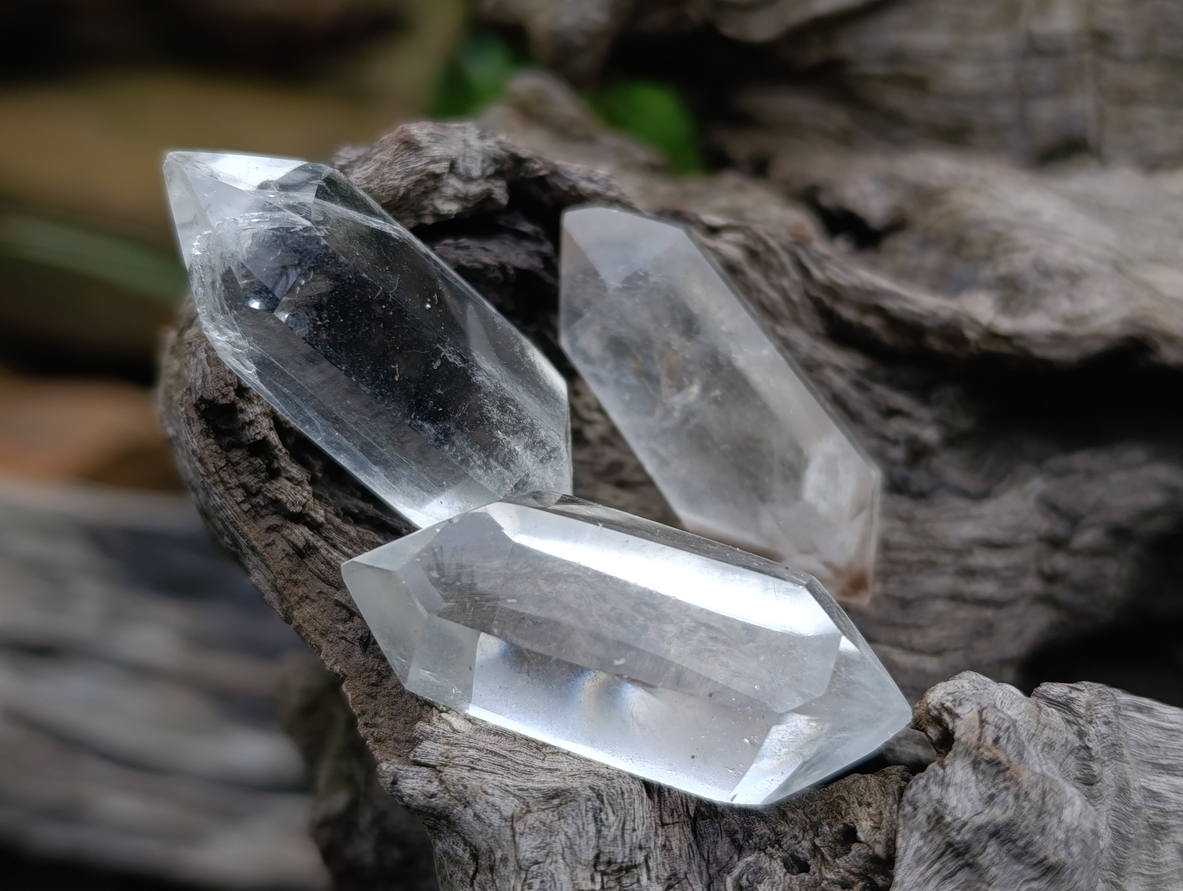 Polished Double Terminated Quartz Crystals x 35 From Madagascar - Toprock Gemstones and Minerals 