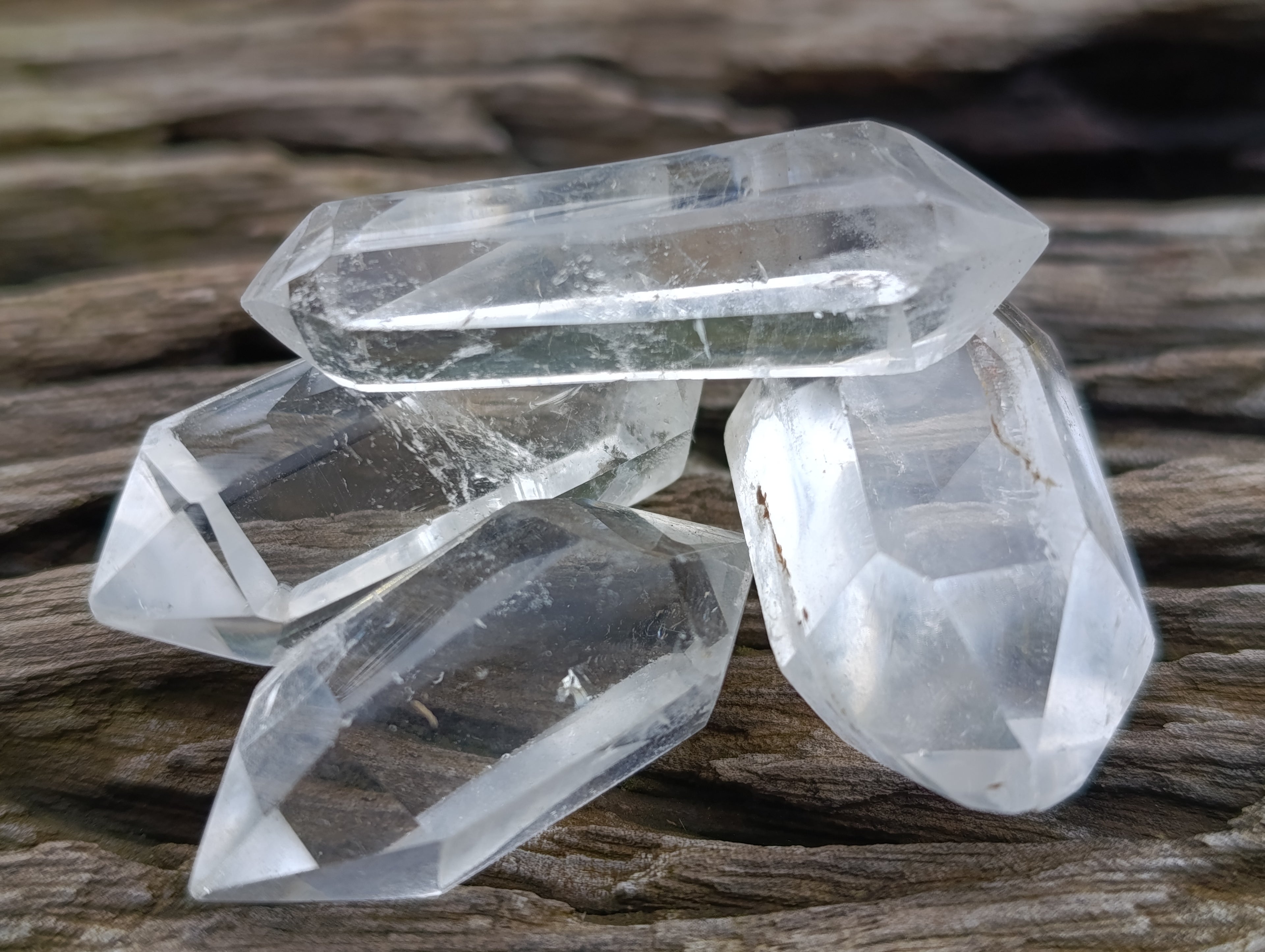 Polished Double Terminated Quartz Crystals x 35 From Madagascar - Toprock Gemstones and Minerals 