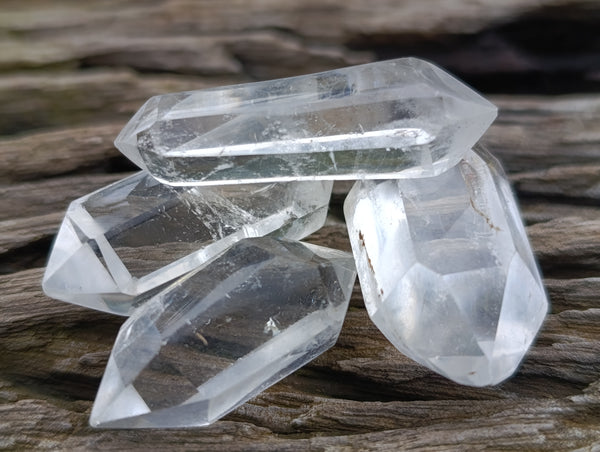 Polished Double Terminated Quartz Crystals x 35 From Madagascar