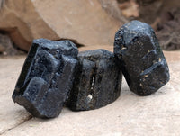 Natural Black Tourmaline Double Terminated Crystals x 35 From Zimbabwe
