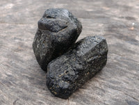 Natural Black Tourmaline Double Terminated Crystals x 35 From Zimbabwe