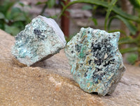 Natural Drusy Coated Chrysocolla Specimens x 12 From Likasi, Congo - Toprock Gemstones and Minerals 