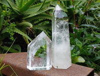 Polished Clear Quartz Crystals x 4 From Madagascar