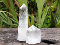 Polished Clear Quartz Crystals x 4 From Madagascar
