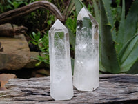 Polished Clear Quartz Crystals x 4 From Madagascar