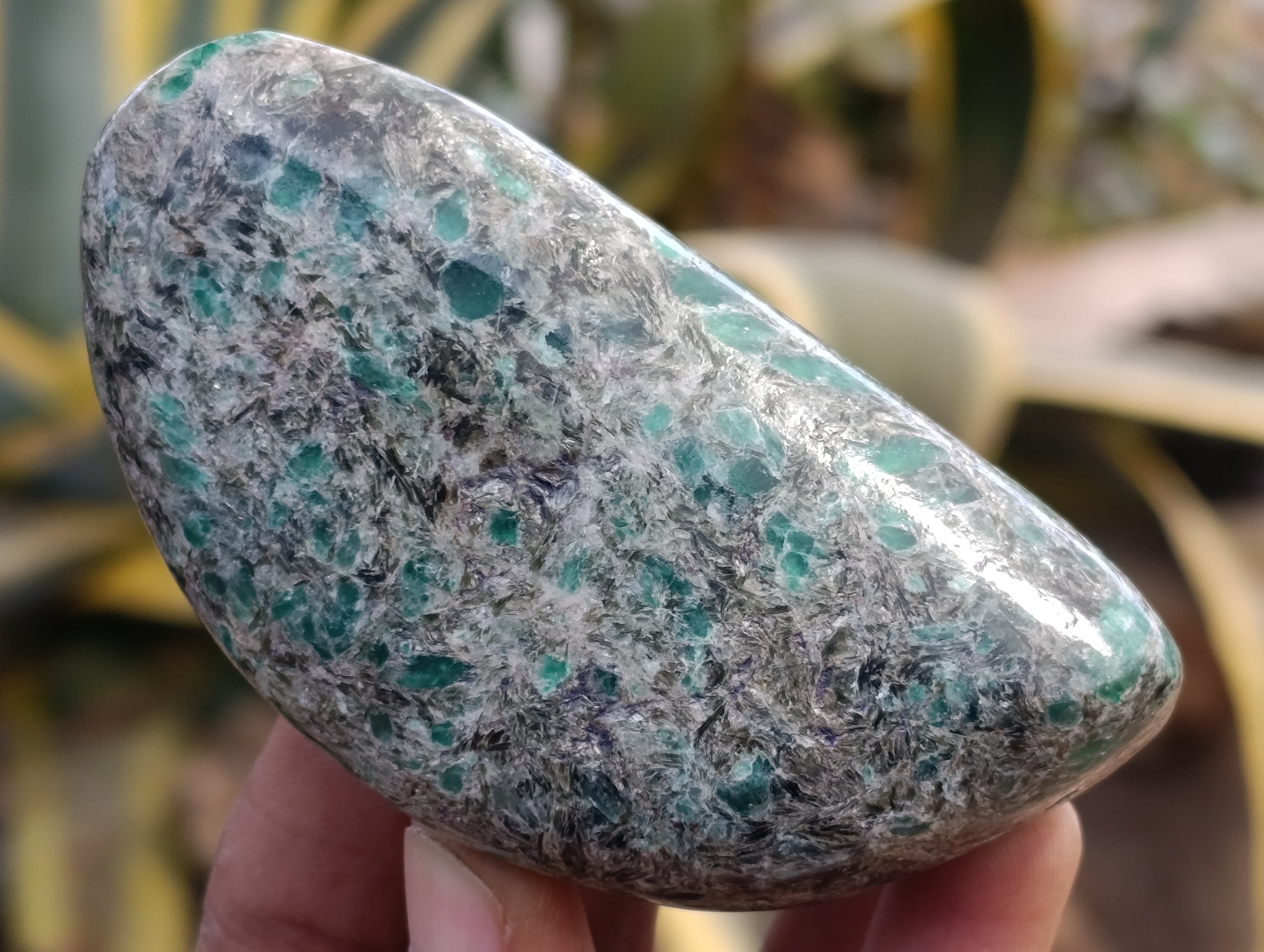 Polished Emerald Mica In Matrix Free Forms x 8 From Mutoko, Zimbabwe - Toprock Gemstones and Minerals 
