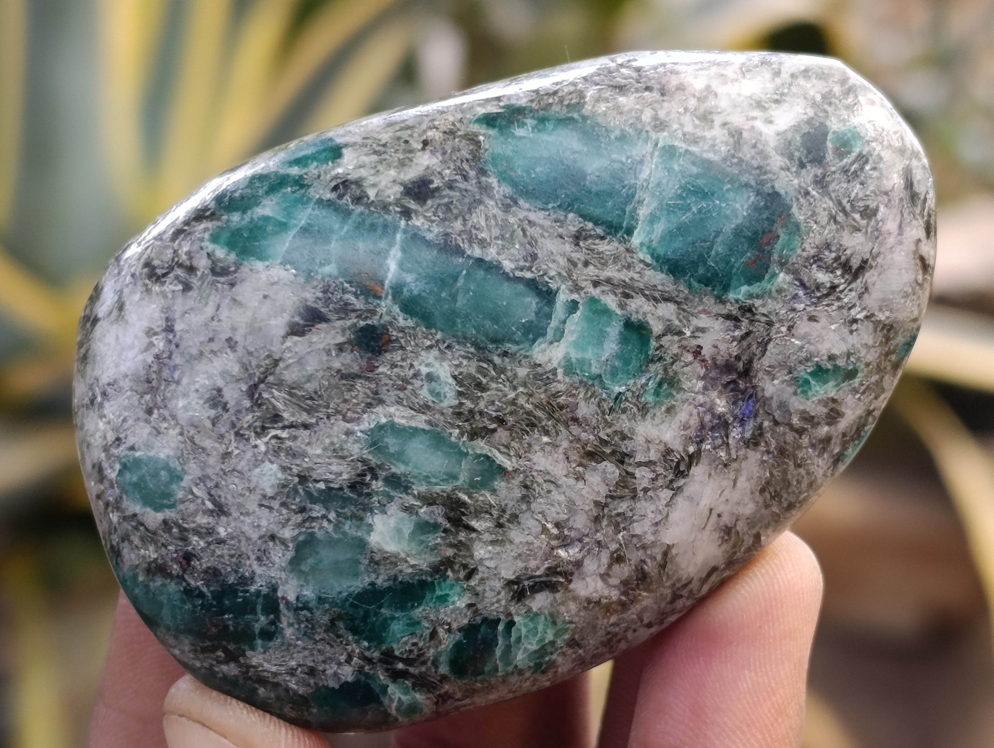 Polished Emerald Mica In Matrix Free Forms x 8 From Mutoko, Zimbabwe - Toprock Gemstones and Minerals 