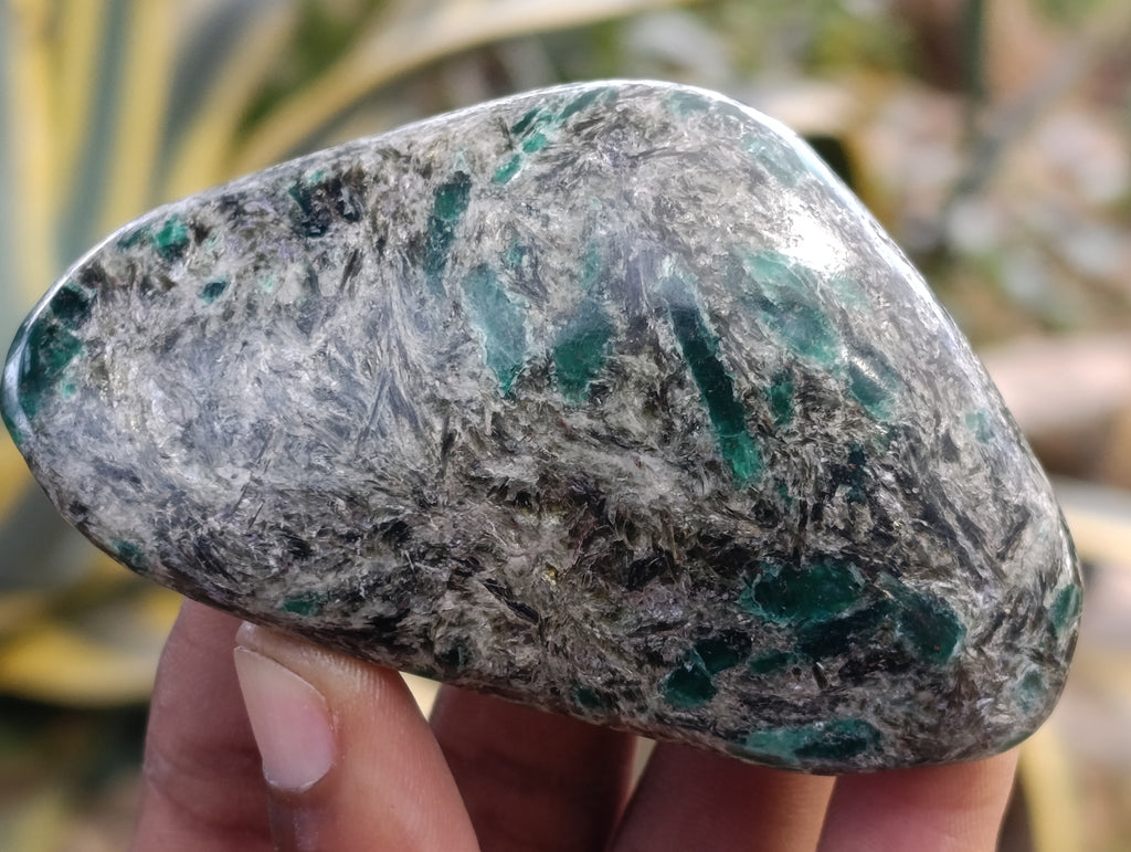 Polished Emerald Mica In Matrix Free Forms x 8 From Mutoko, Zimbabwe - Toprock Gemstones and Minerals 