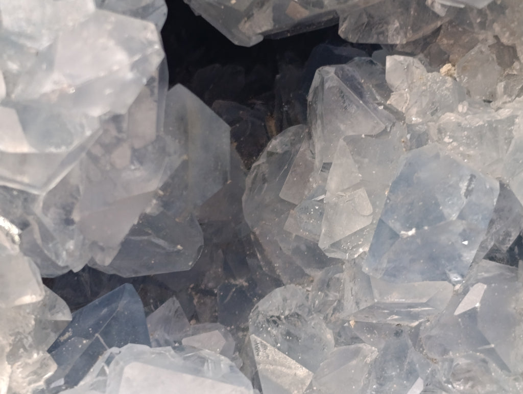 Natural Blue Celestite Geode Specimen x 1 From Sakoany, Madagascar - Toprock Gemstones and Minerals 