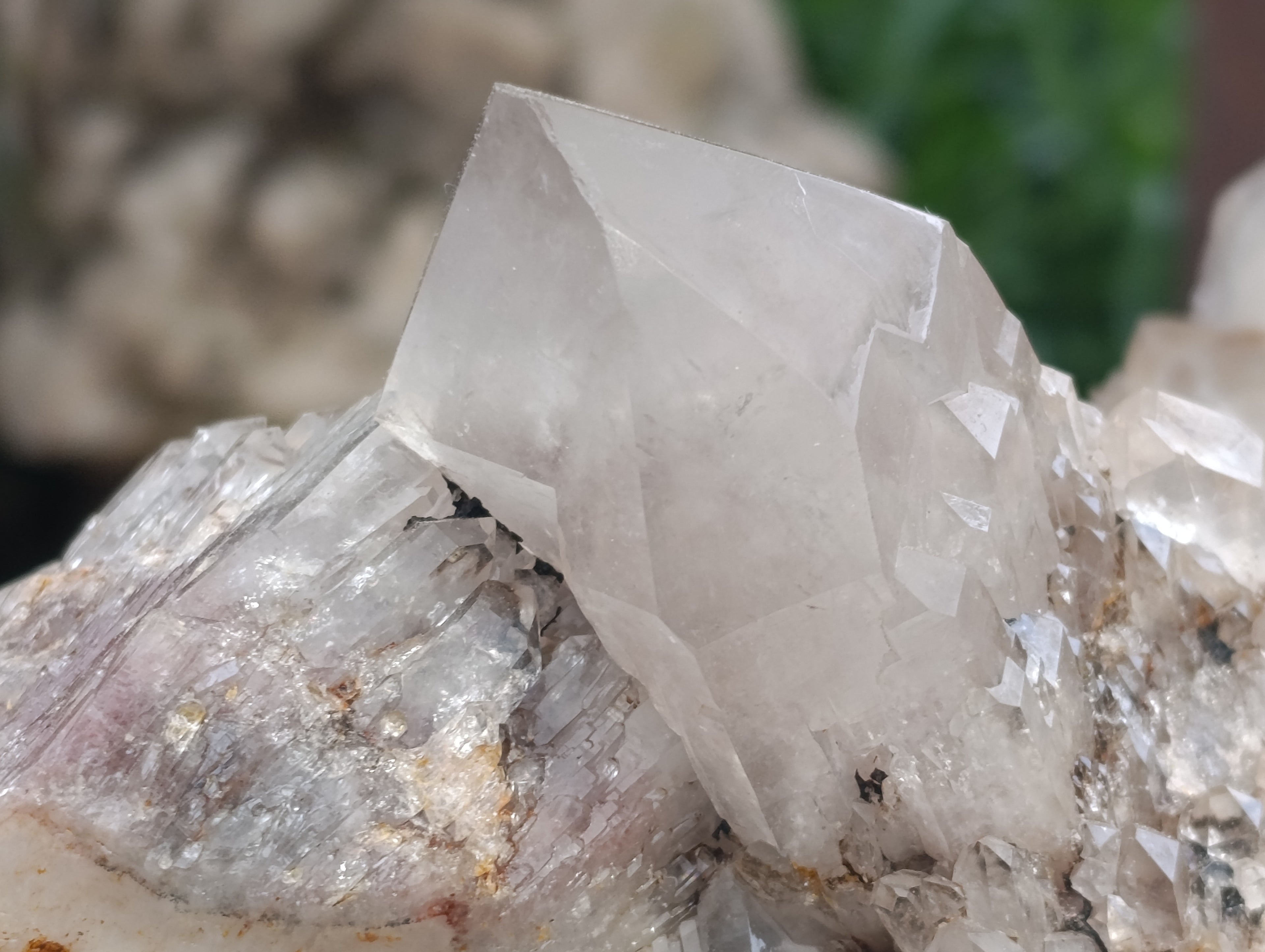 Natural Extra Large Hematoid Quartz Cluster x 1 From Zambia - Toprock Gemstones and Minerals 