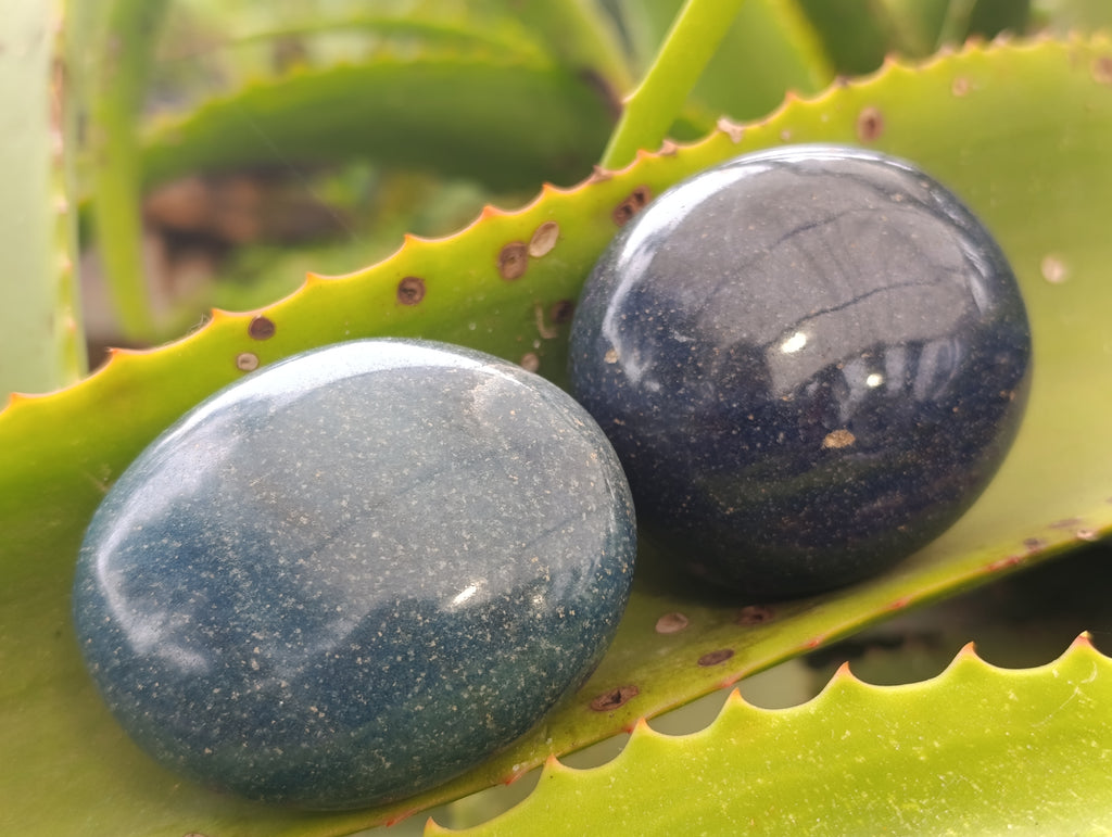 Polished Lazulite Free Forms x 6 From Madagascar - Toprock Gemstones and Minerals 