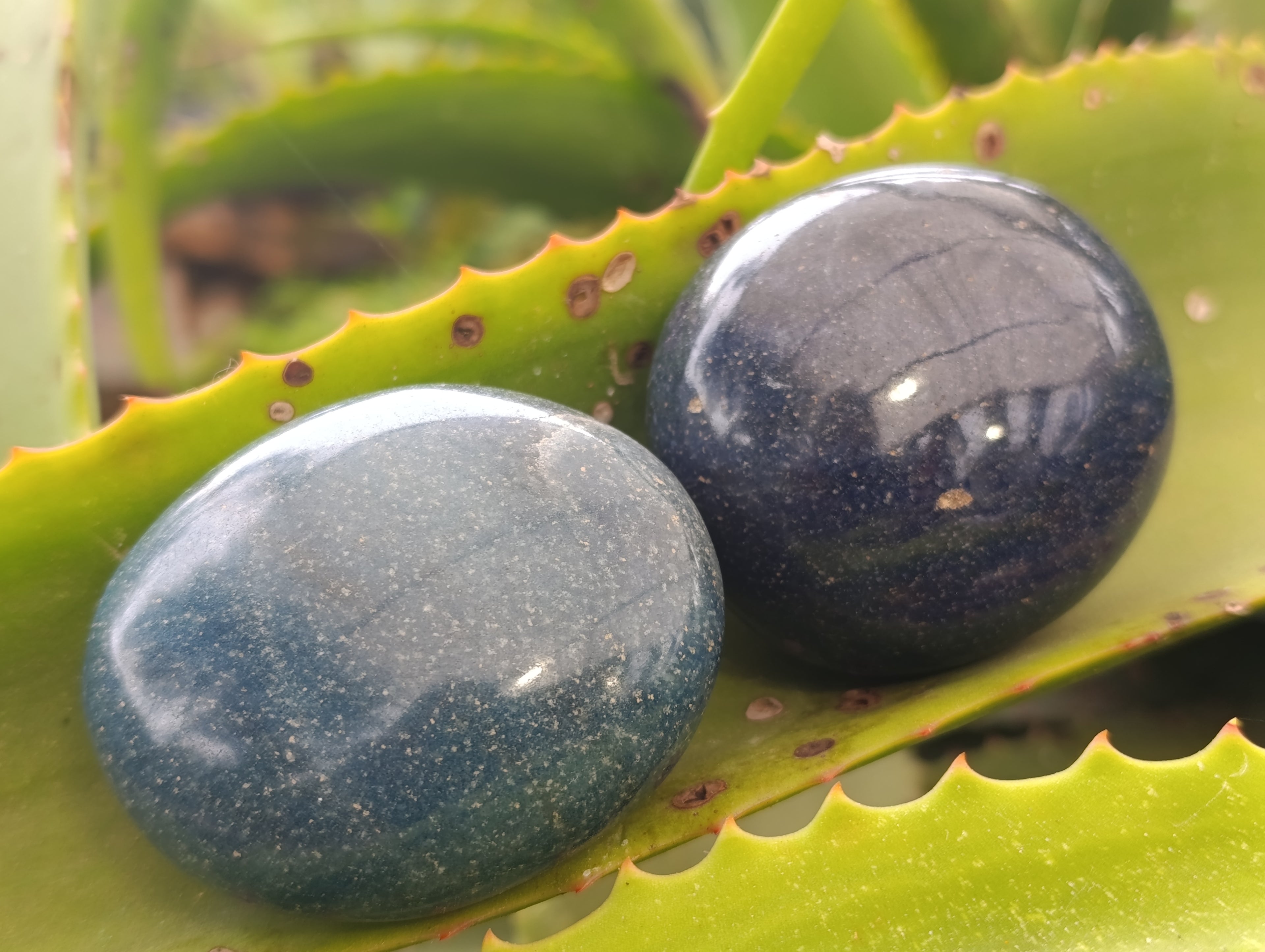 Polished Lazulite Free Forms x 6 From Madagascar - Toprock Gemstones and Minerals 