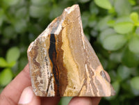 Polished On One Side Nguni Jasper Specimens x 10 From Prieska, South Africa
