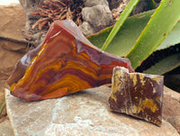 Polished On One Side Nguni Jasper Specimens x 10 From Prieska, South Africa