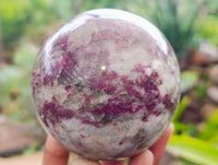 olished Rubellite Pink Tourmaline Spheres x 3 From Ambatondrazaka, Madagascar
