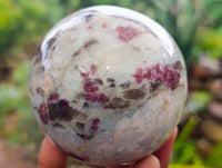 olished Rubellite Pink Tourmaline Spheres x 3 From Ambatondrazaka, Madagascar