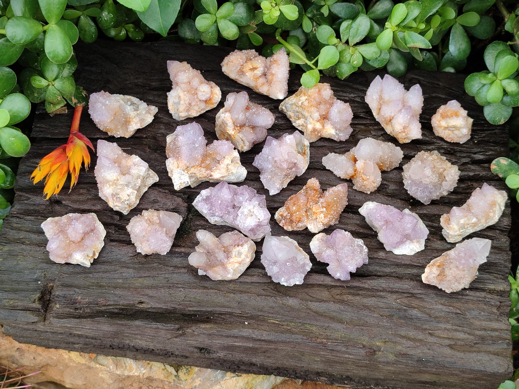 Natural Amethyst Spirit Quartz Clusters x 35 From Boekenhouthoek, South Africa - Toprock Gemstones and Minerals 