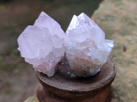 Natural Amethyst Spirit Quartz Clusters x 12 From Boekenhouthoek, South Africa