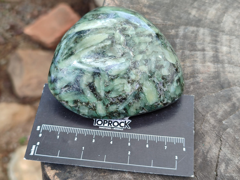 Polished Emerald Mica In Matrix Free Forms x 6 From Mutoko, Zimbabwe - Toprock Gemstones and Minerals 