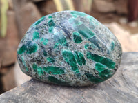Polished Emerald Mica In Matrix Free Forms x 6 From Mutoko, Zimbabwe - Toprock Gemstones and Minerals 