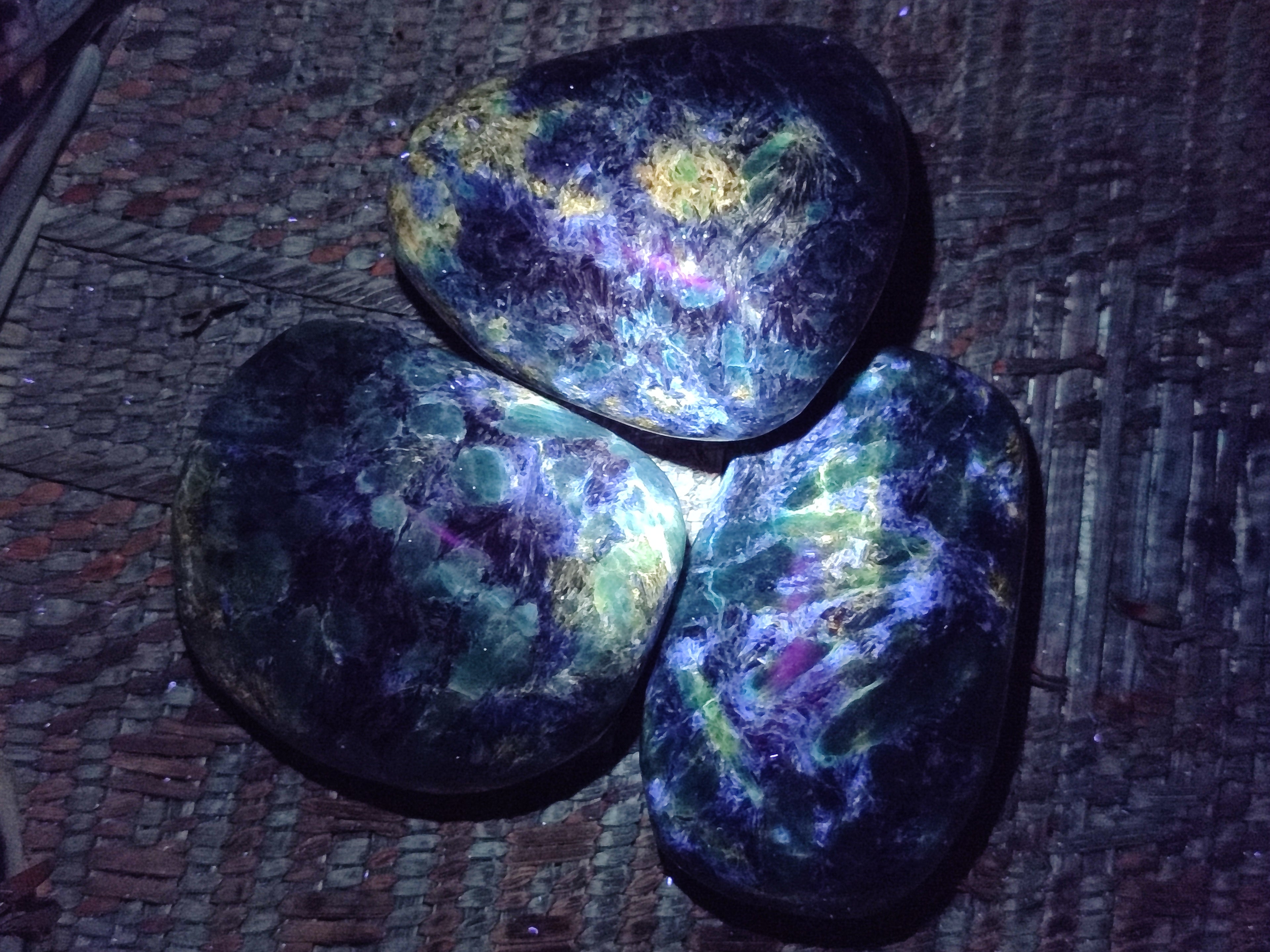 Polished Emerald Mica In Matrix Free Forms x 6 From Mutoko, Zimbabwe - Toprock Gemstones and Minerals 