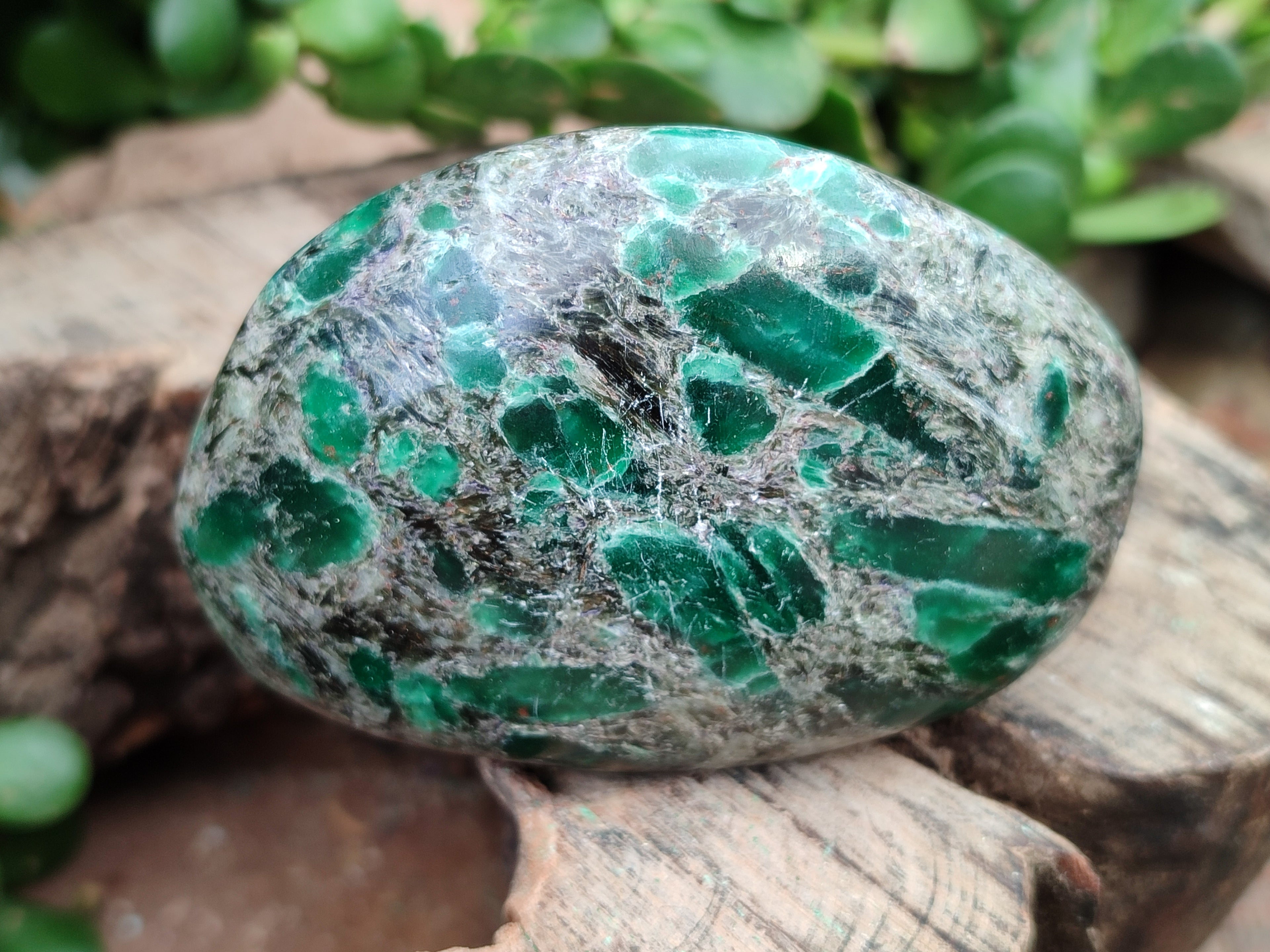 Polished Emerald Mica In Matrix Free Forms x 6 From Mutoko, Zimbabwe - Toprock Gemstones and Minerals 