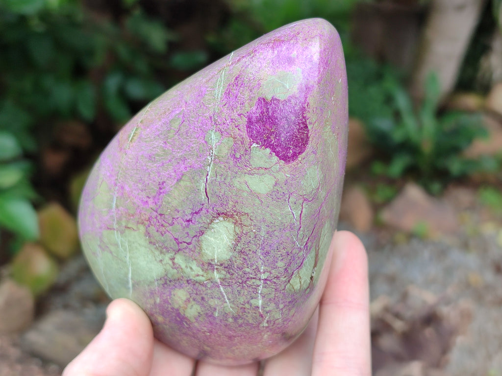 Polished Stichtite Standing Free Forms x 2 From Barberton, South Africa - Toprock Gemstones and Minerals 