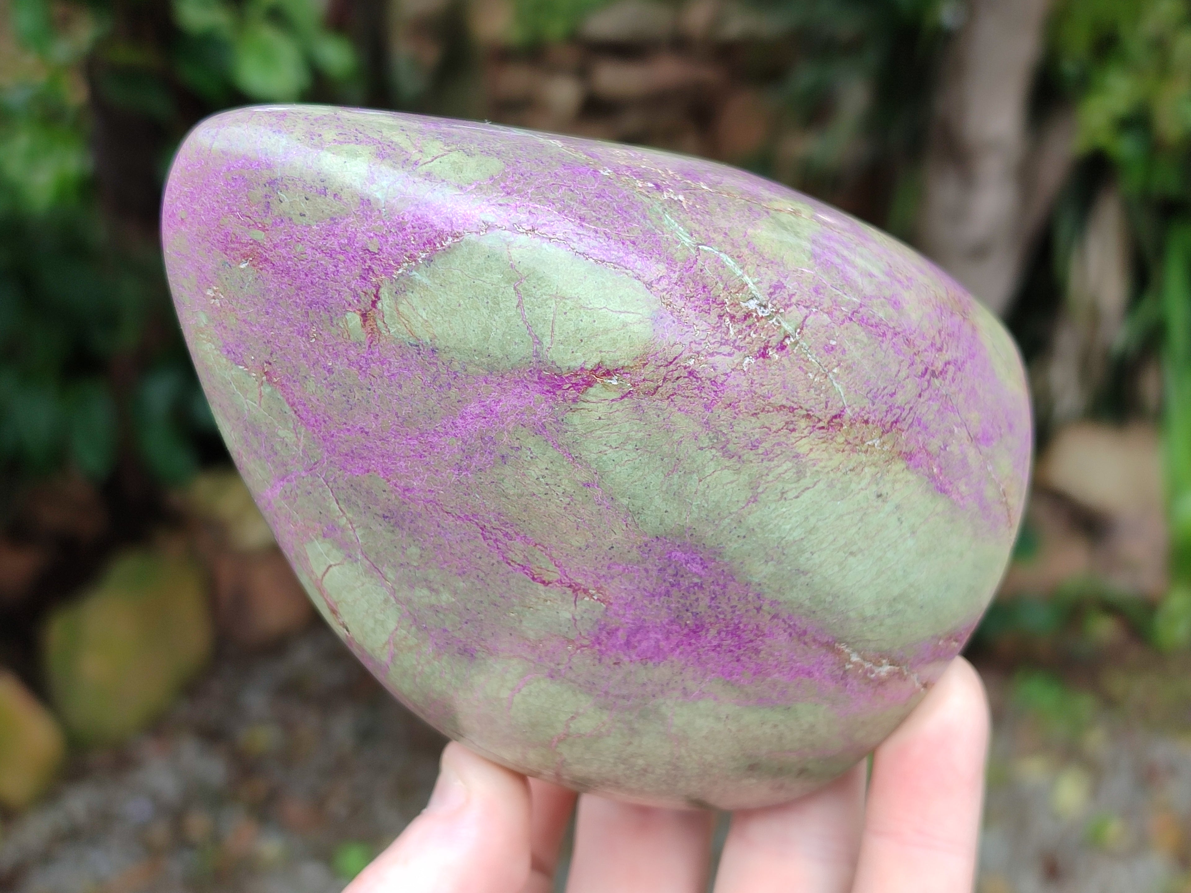 Polished Stichtite Standing Free Forms x 2 From Barberton, South Africa - Toprock Gemstones and Minerals 