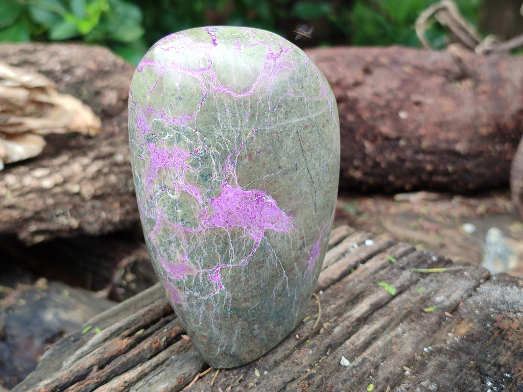 Polished Stichtite Standing Free Forms x 2 From Barberton, South Africa - Toprock Gemstones and Minerals 