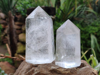 Polished Clear Quartz Crystals x 4 From Madagascar