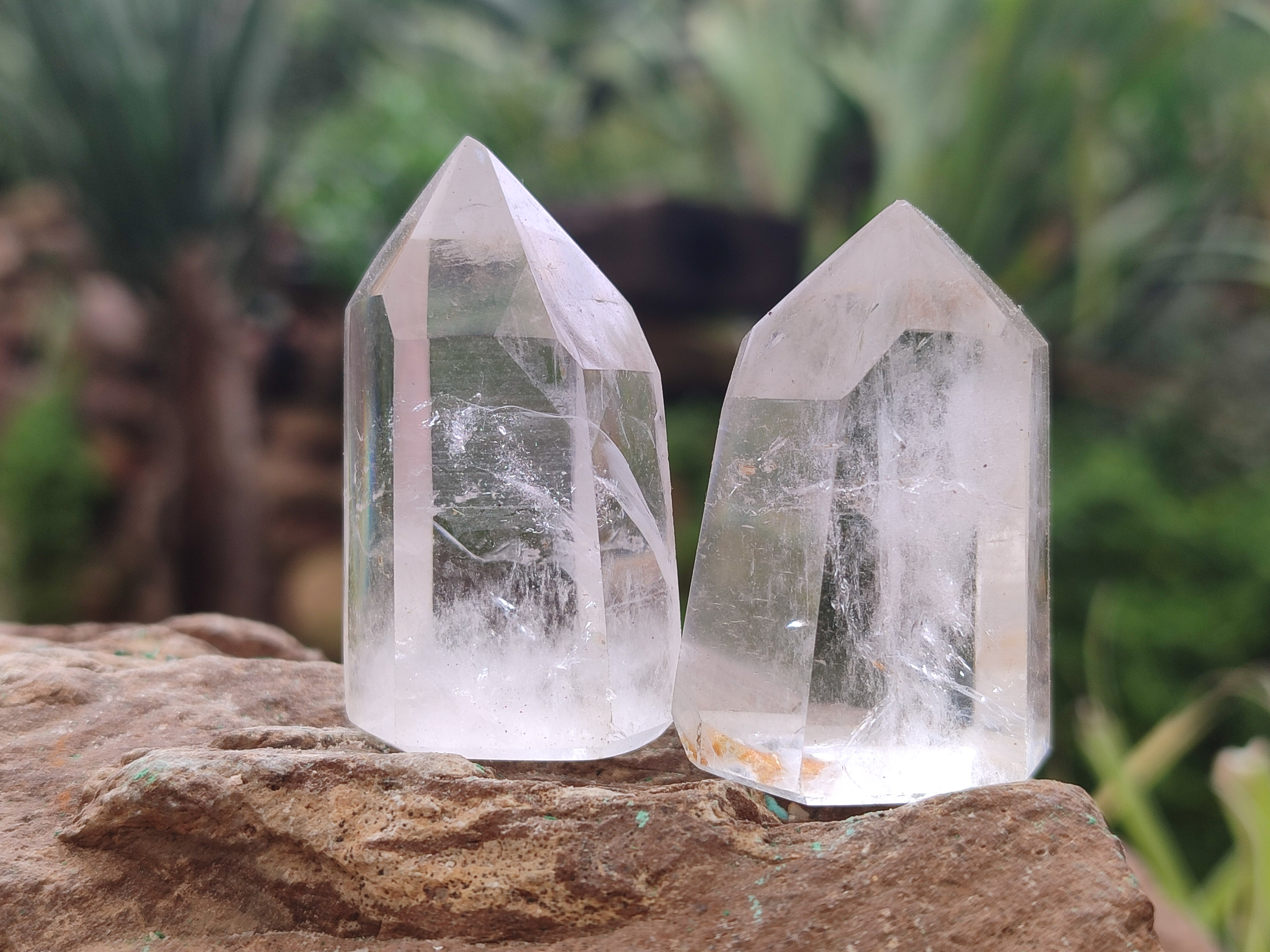 Polished Clear Quartz Crystals x 20 From Madagascar - Toprock Gemstones and Minerals 
