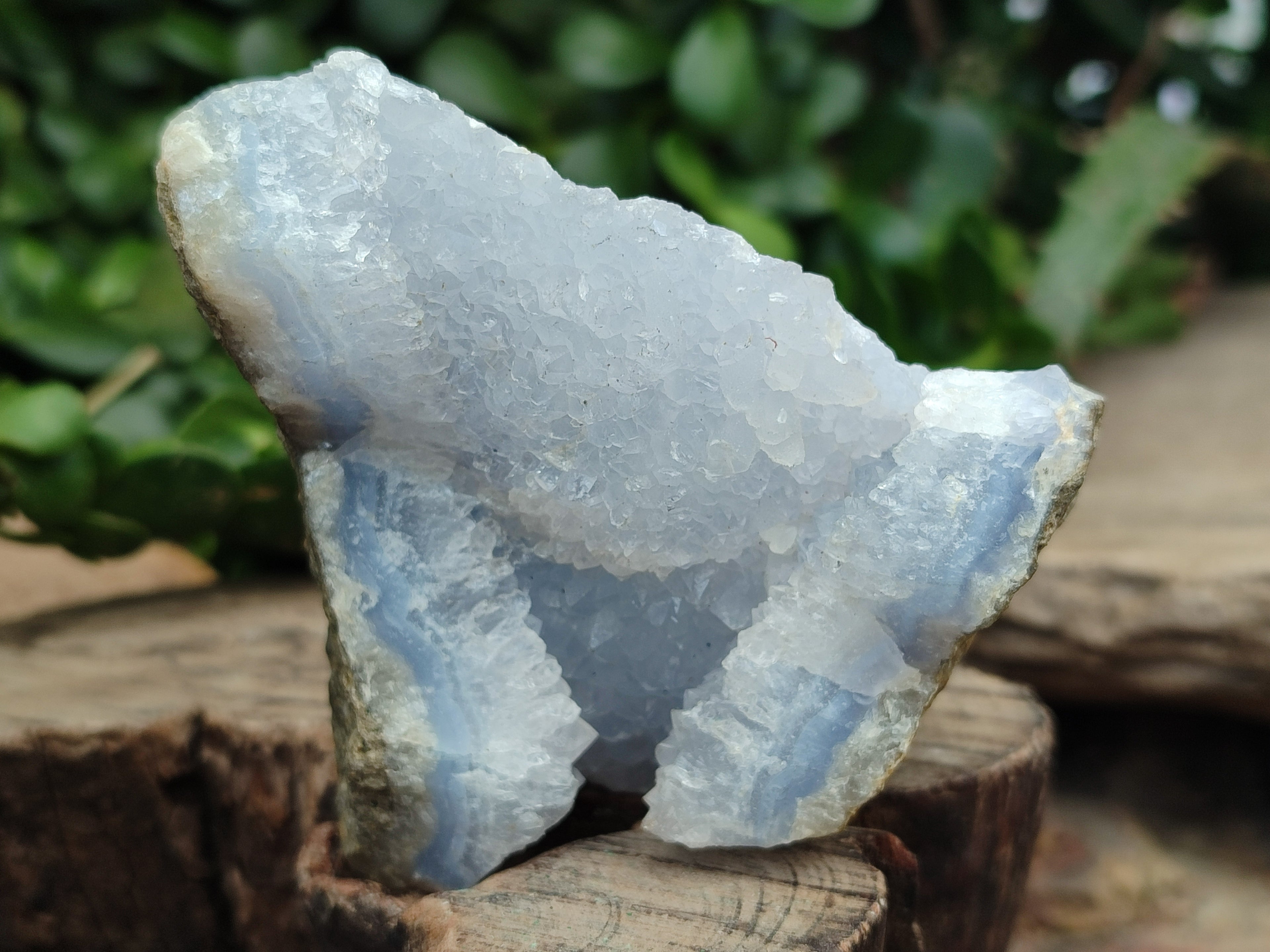 Natural Blue Lace Agate Geode Specimens x 12 From Nsanje, Malawi - Toprock Gemstones and Minerals 