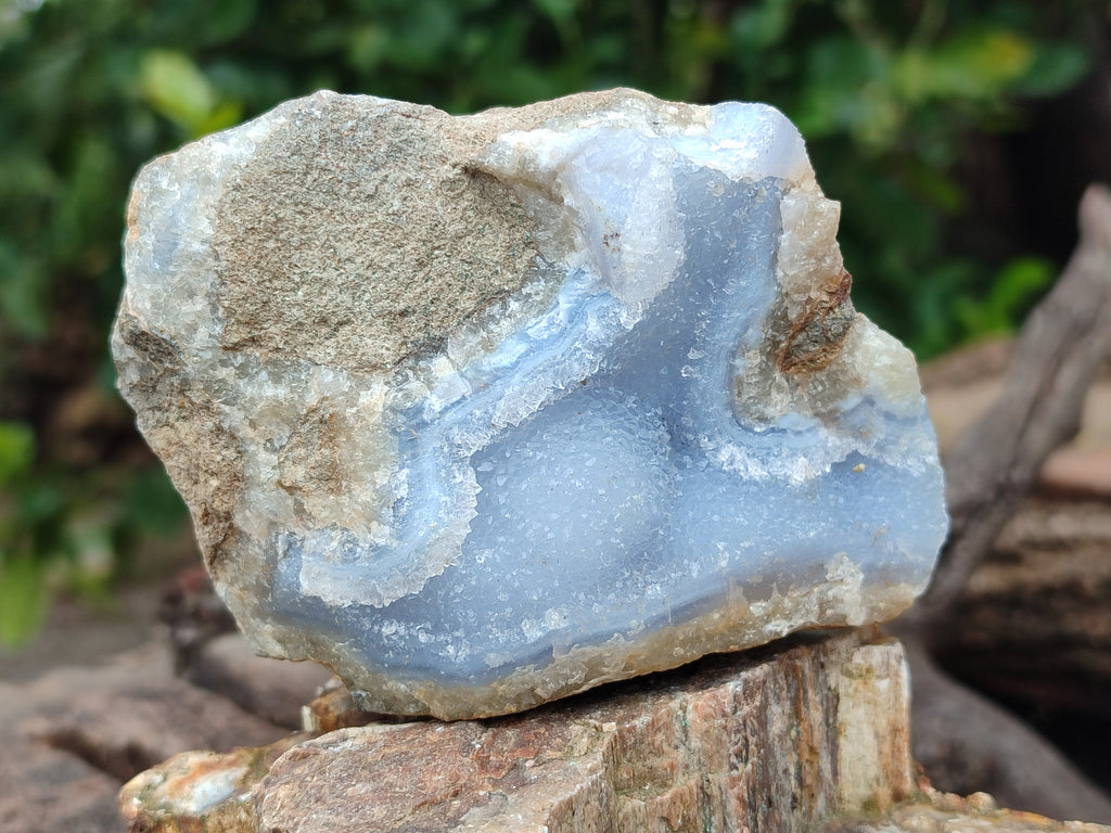 Natural Blue Lace Agate Geode Specimens x 12 From Nsanje, Malawi - Toprock Gemstones and Minerals 