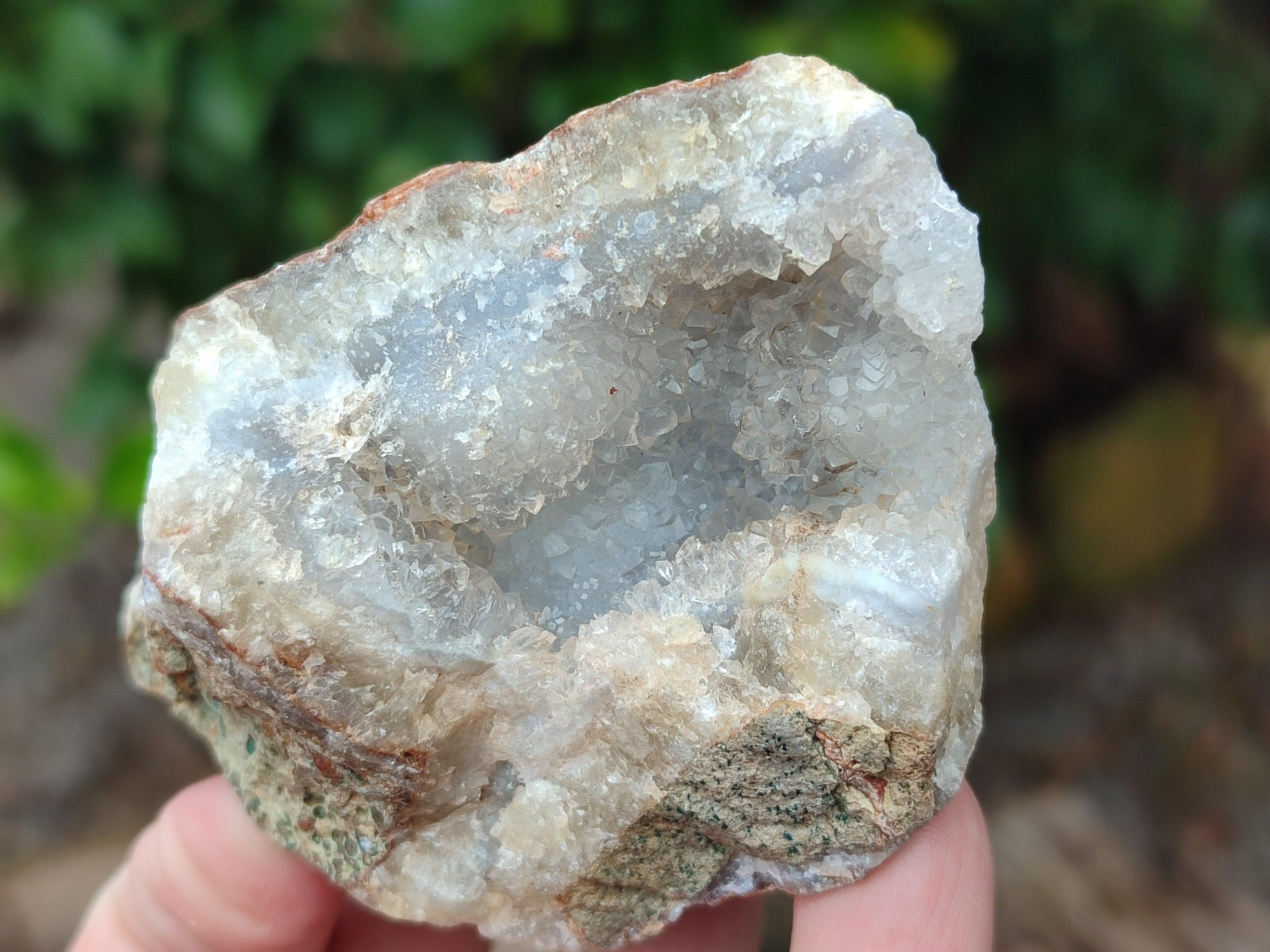 Natural Blue Lace Agate Geode Specimens x 12 From Nsanje, Malawi - Toprock Gemstones and Minerals 