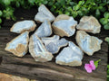 Natural Blue Lace Agate Geode Specimens x 12 From Nsanje, Malawi - Toprock Gemstones and Minerals 