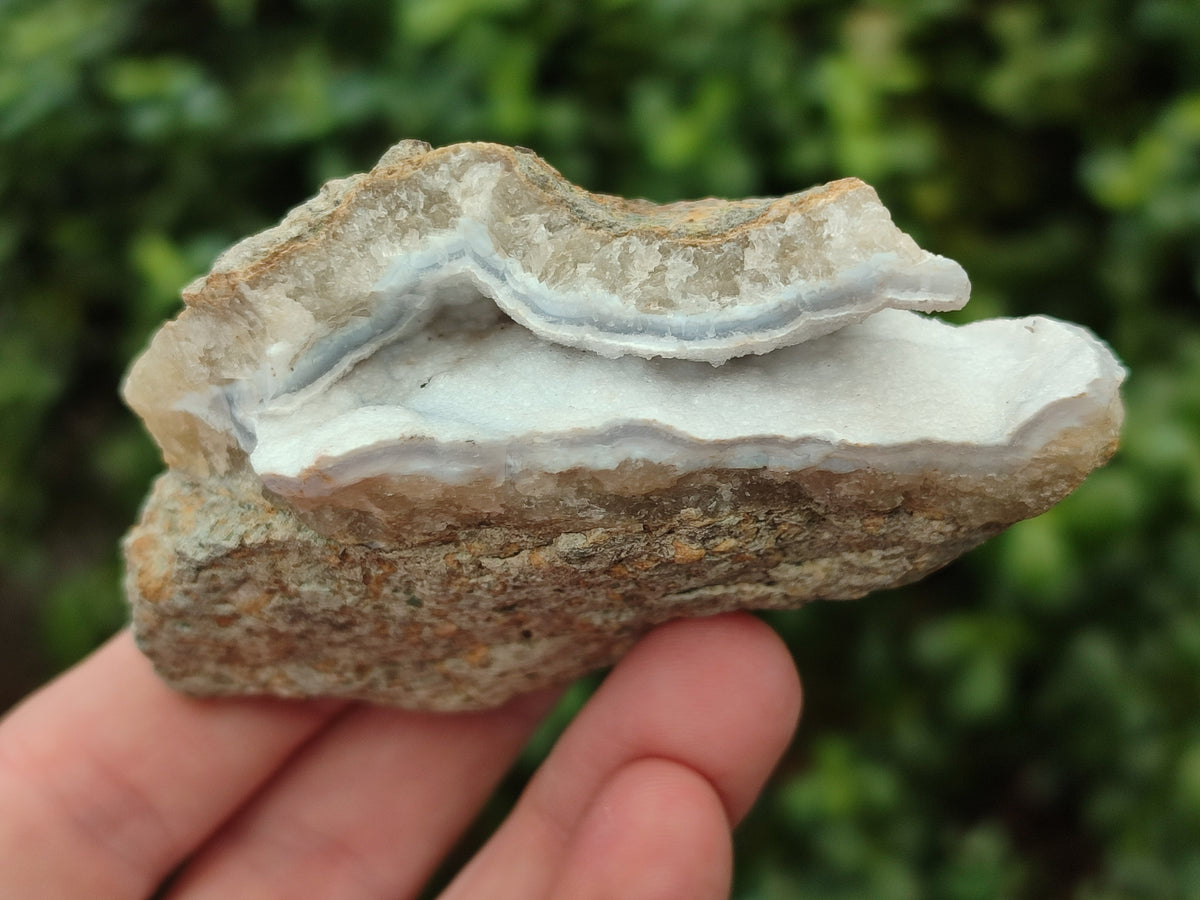Natural Blue Lace Agate Geode Specimens x 12 From Nsanje, Malawi - Toprock Gemstones and Minerals 