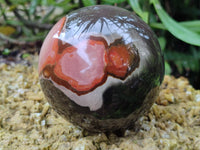Polished Polychrome Jasper Spheres x 2 From Northwest Coast, Madagascar