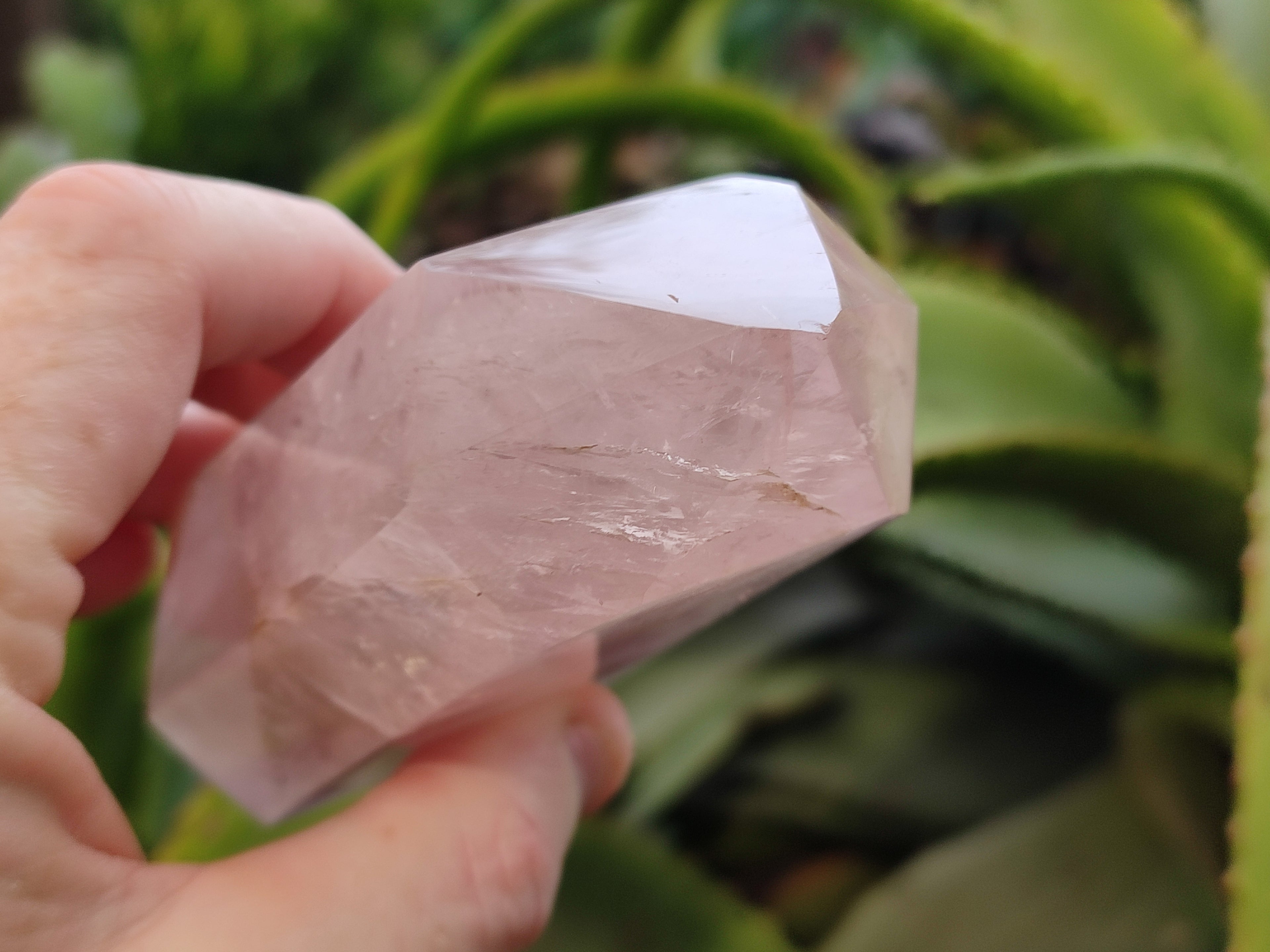 Polished Rose Quartz Crystal Points x 3 From Ambatondrazaka, Madagascar - Toprock Gemstones and Minerals 